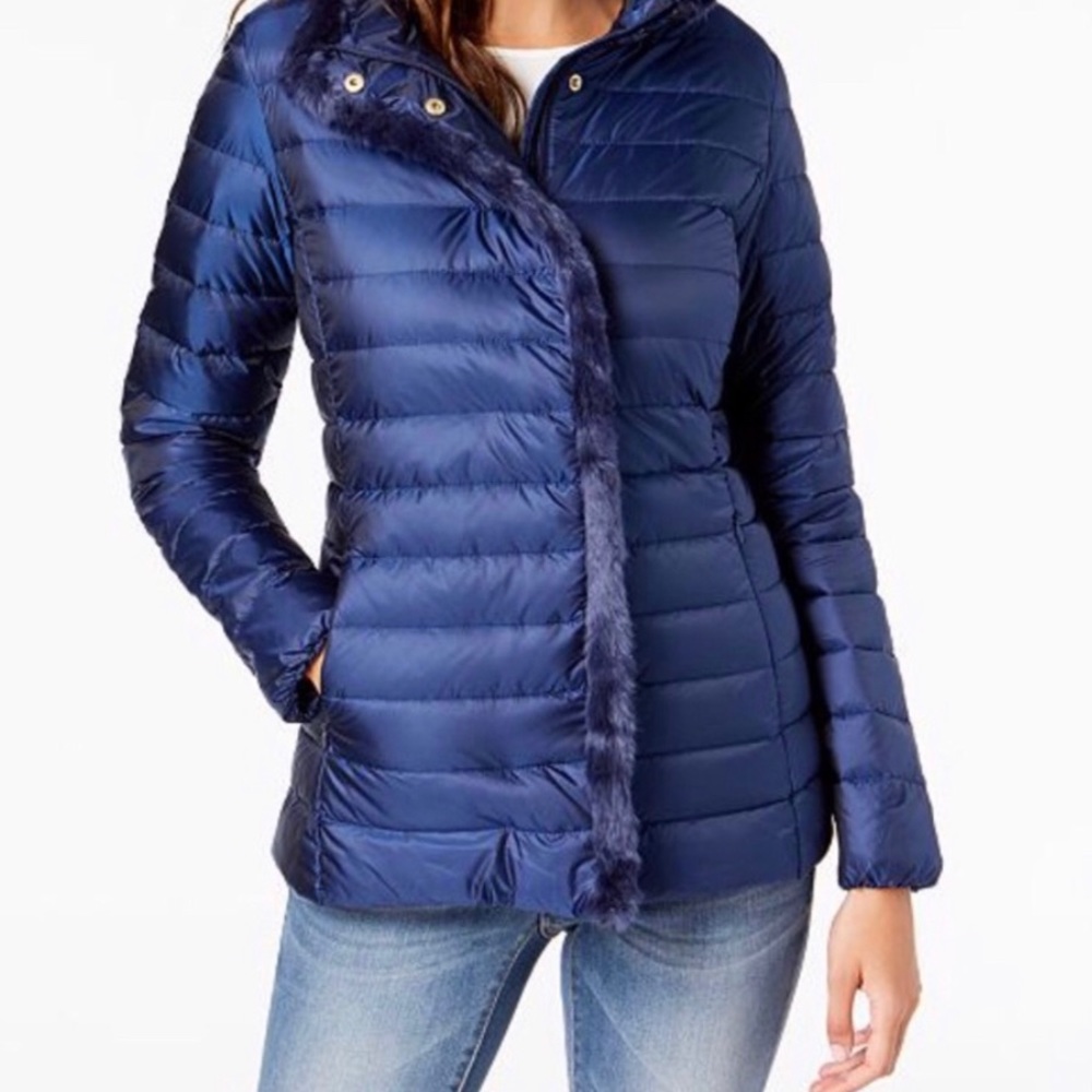 Cole Haan Blue Down Jacket